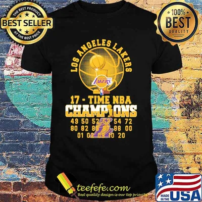 Los angeles lakers 17 time nba champions shirt