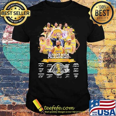 Los angeles lakers 2020 nba finals champions signatures shirt