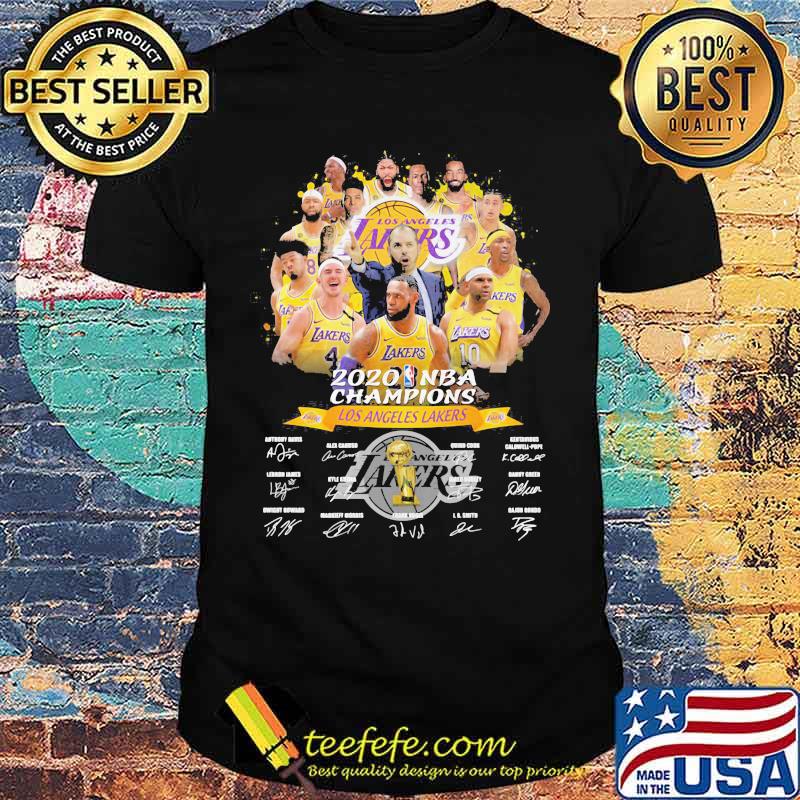 Los angeles lakers 2020 nba finals champions signatures shirt