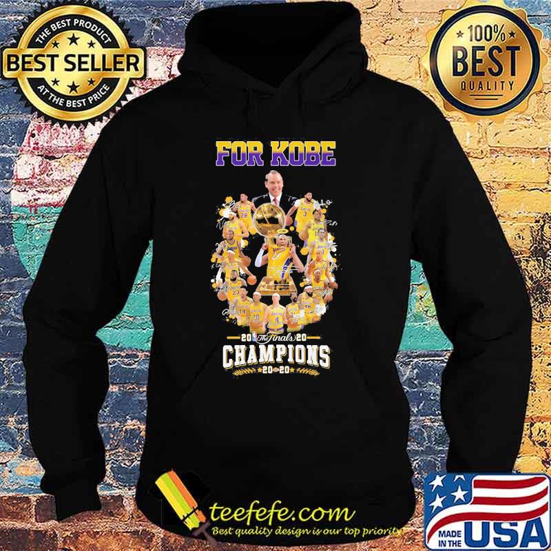 Los angeles lakers for kobe the finals champions 2020 signatures s Hoodie Los angeles lakers for kobe the finals champions 2020 signatures s Hoodie