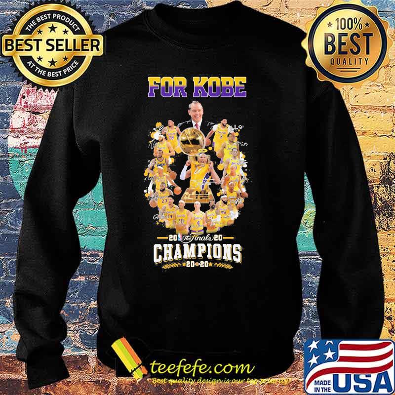 Los angeles lakers for kobe the finals champions 2020 signatures s Sweater Los angeles lakers for kobe the finals champions 2020 signatures s Sweater