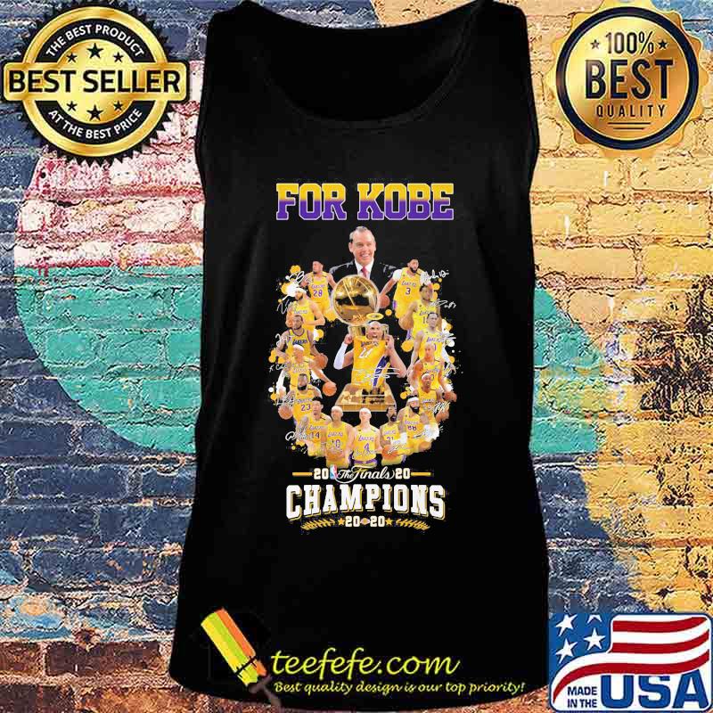 Los angeles lakers for kobe the finals champions 2020 signatures s Tank top Los angeles lakers for kobe the finals champions 2020 signatures s Tank top