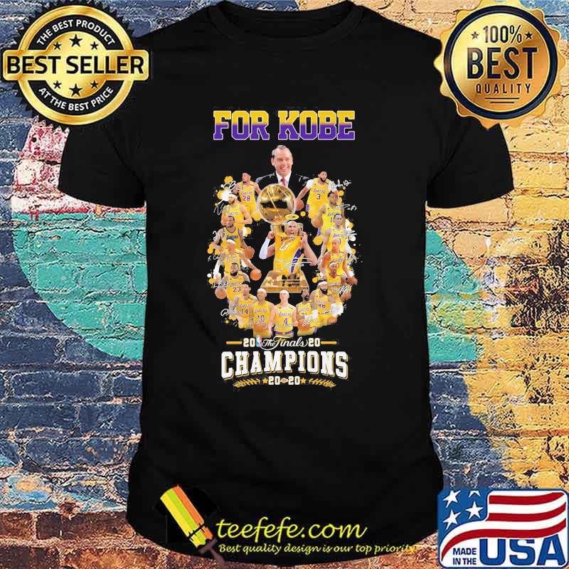 Los angeles lakers for kobe the finals champions 2020 signatures shirt