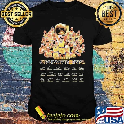 Los angeles lakers nba finals champions 2019 2020 signatures shirt