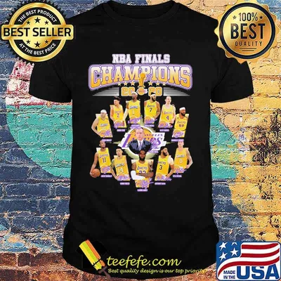 Los angeles lakers nba finals champions 2020 signatures shirt
