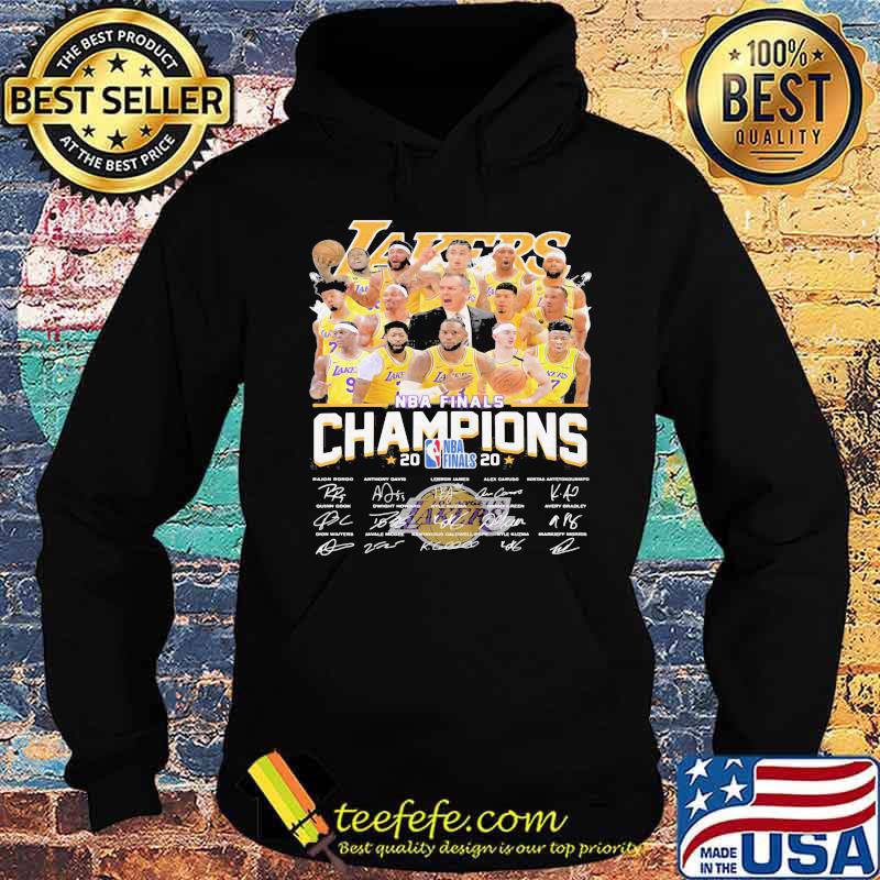 Los angeles lakers nba finals champions 2020 signatures stars s Hoodie Los angeles lakers nba finals champions 2020 signatures stars s Hoodie