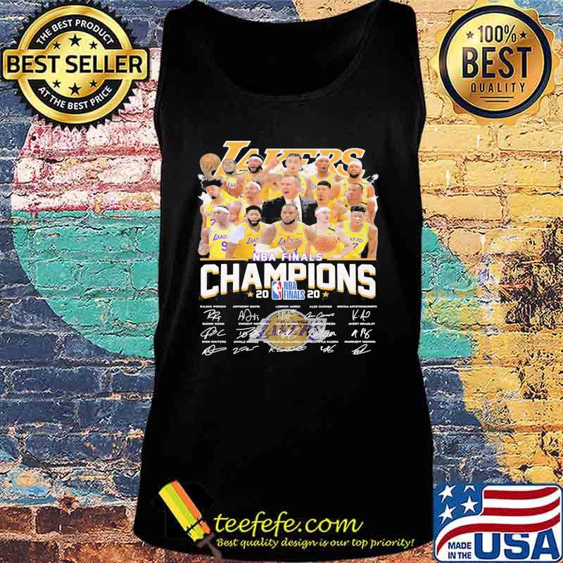 Los angeles lakers nba finals champions 2020 signatures stars s Tank top Los angeles lakers nba finals champions 2020 signatures stars s Tank top