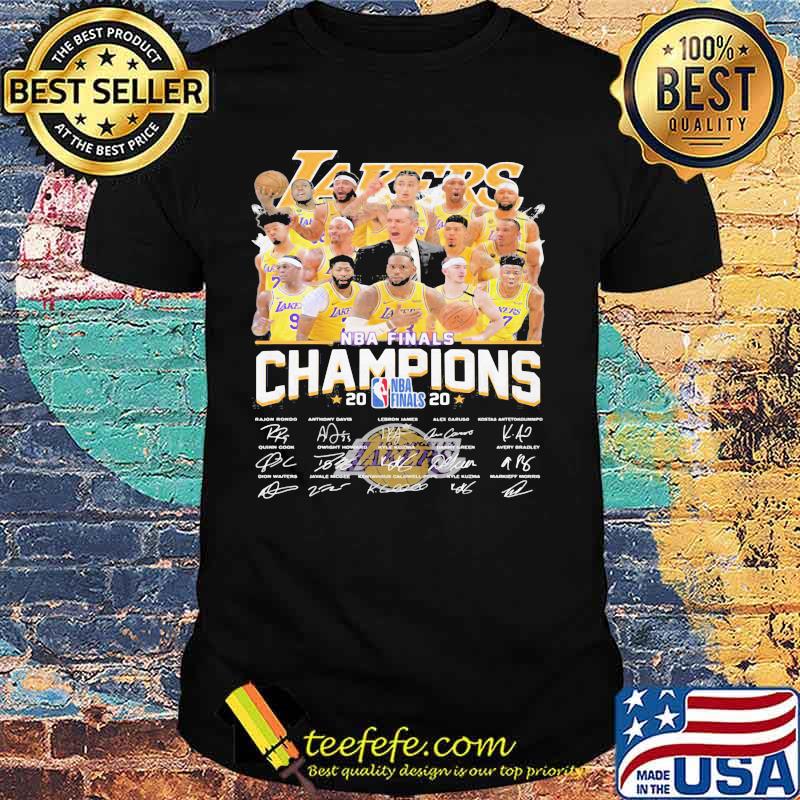 Los angeles lakers nba finals champions 2020 signatures stars shirt Los angeles lakers nba finals champions 2020 signatures stars shirt