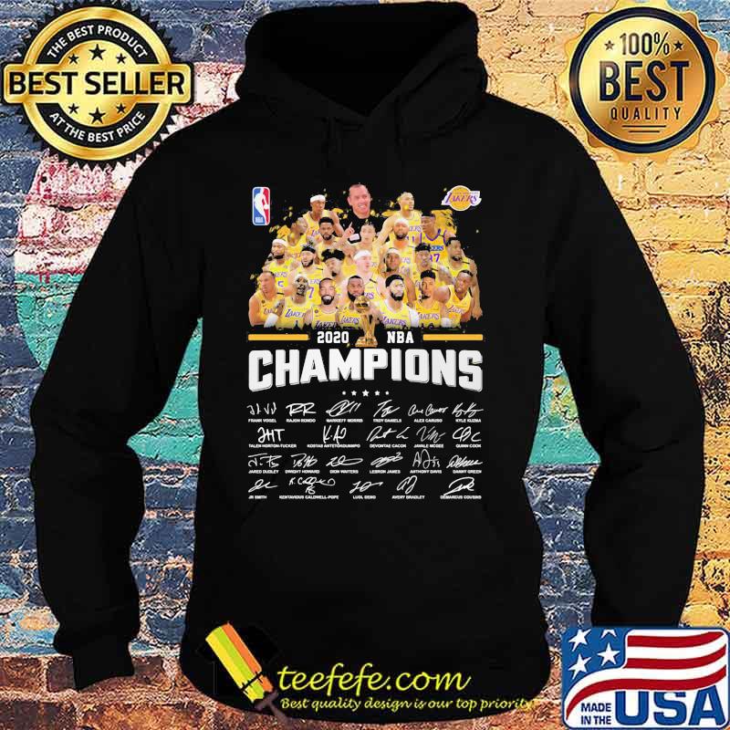 Los angeles lakers nba finals champions thank for the memories signatures s Hoodie Los angeles lakers nba finals champions thank for the memories signatures s Hoodie