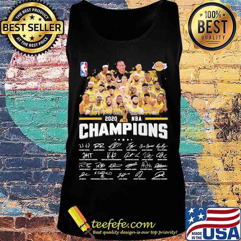 Los angeles lakers nba finals champions thank for the memories signatures s Tank top Los angeles lakers nba finals champions thank for the memories signatures s Tank top