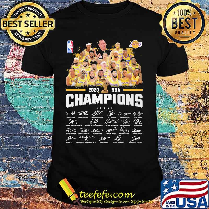 Los angeles lakers nba finals champions thank for the memories signatures shirt Los angeles lakers nba finals champions thank for the memories signatures shirt