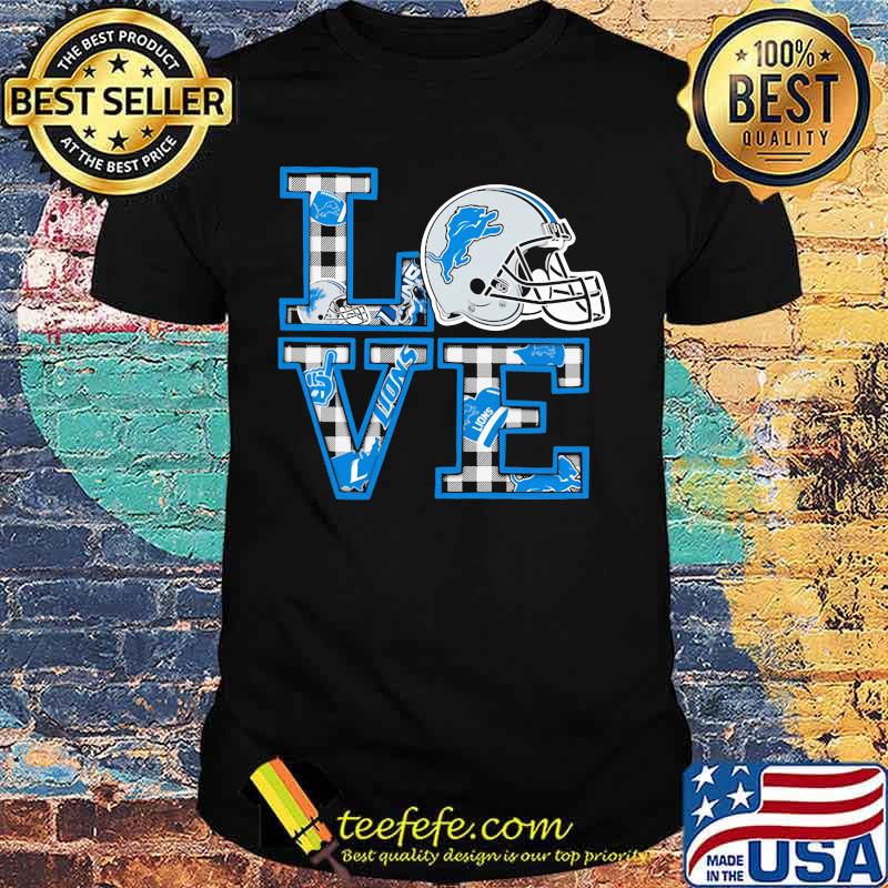 Love detroit lions football shirt Love detroit lions football shirt