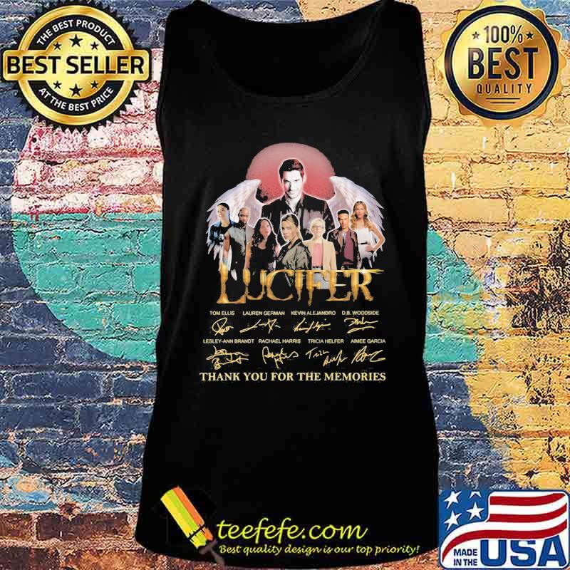 Lucifer thank for the memories signatures s Tank top Lucifer thank for the memories signatures s Tank top