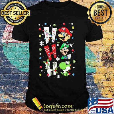 Mario ho ho ho merry christmas shirt