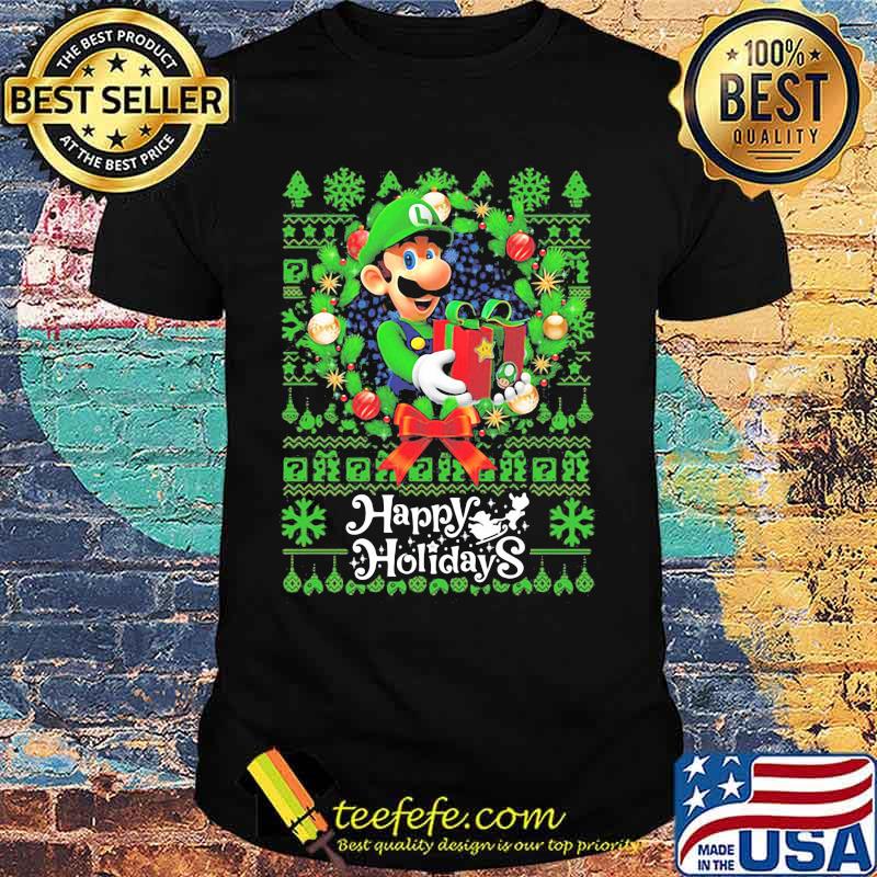 Mario ugly merry christmas happy holidays shirt