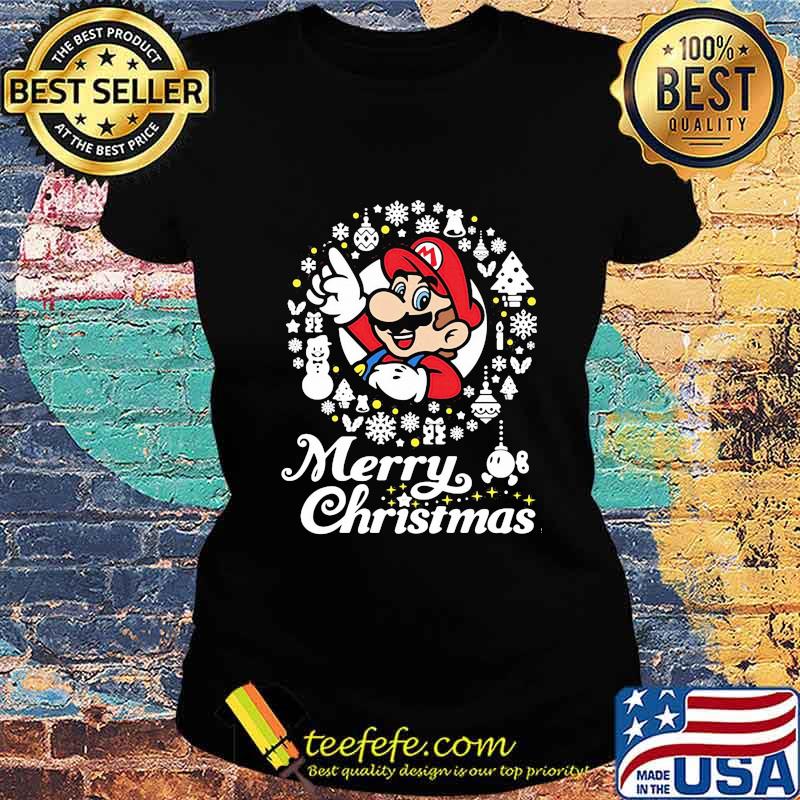 Mario ugly merry christmas s Ladies tee Mario ugly merry christmas s Ladies tee