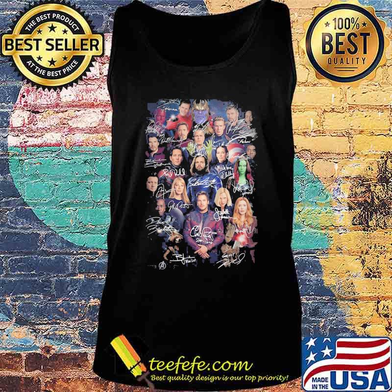 Marvel heroes avengers characters signatures s Tank top Marvel heroes avengers characters signatures s Tank top