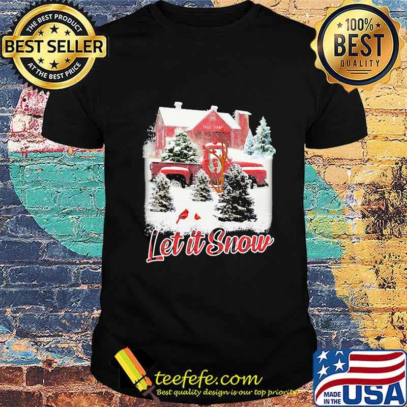 Merry christmas car let it snow vintage shirt
