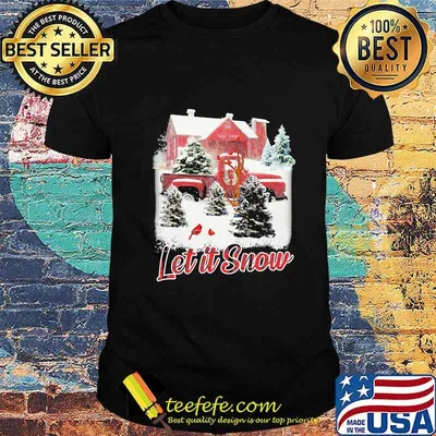Merry christmas car let it snow vintage shirt