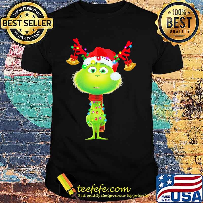 Merry christmas grinch santa light shirt