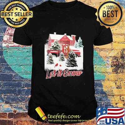 Merry christmas let it snow shirt