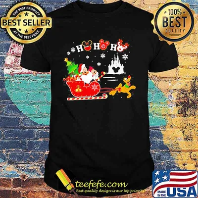 Merry christmas mickey mouse ho ho ho shirt