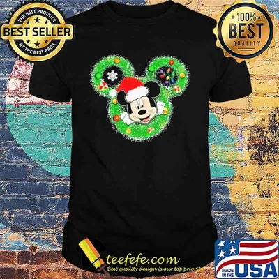 Merry christmas mickey mouse santa shirt