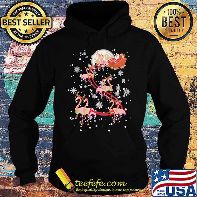Merry christmas santa claus riding flamingos s Hoodie Merry christmas santa claus riding flamingos s Hoodie
