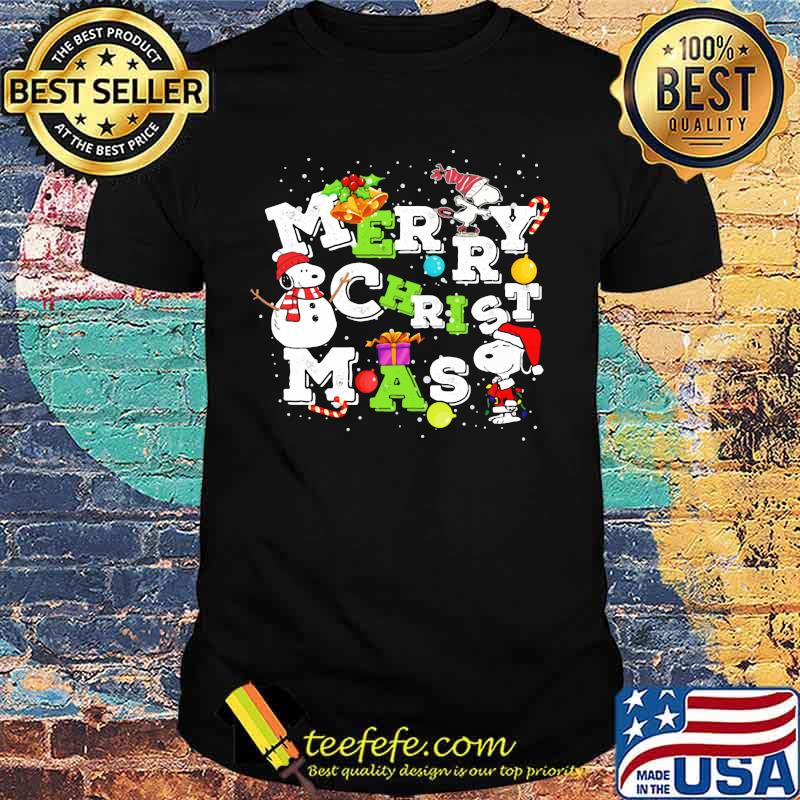 Merry christmas snoopy santa shirt