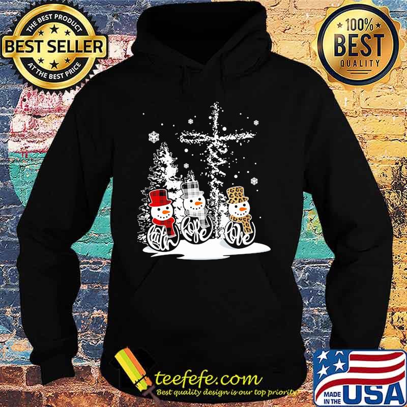 Merry christmas snowman faith hope love jesus s Hoodie Merry christmas snowman faith hope love jesus s Hoodie