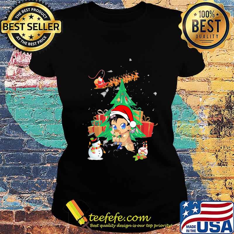 Merry christmas tree supernatural chibi s Ladies tee Merry christmas tree supernatural chibi s Ladies tee
