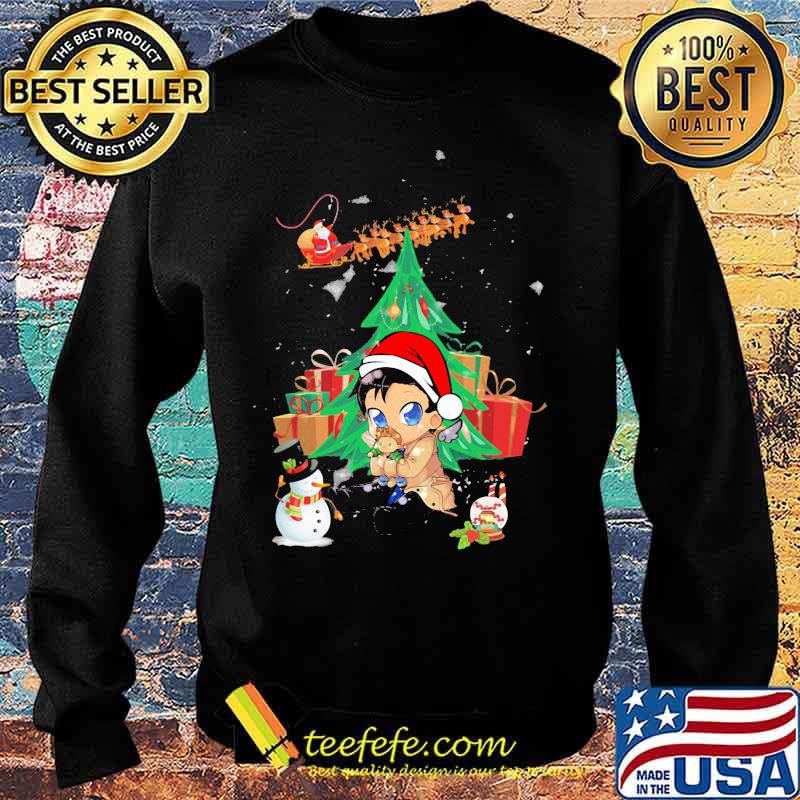 Merry christmas tree supernatural chibi s Sweater Merry christmas tree supernatural chibi s Sweater