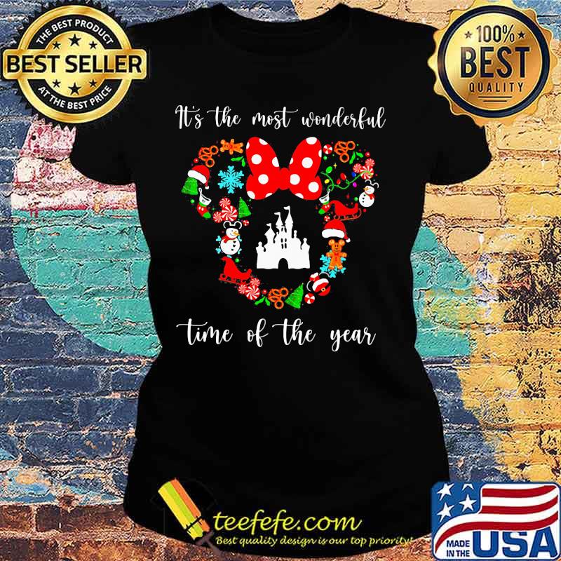 Mickey mouse it's the most wonderful time of the year christmas s Ladies tee Mickey mouse it's the most wonderful time of the year christmas s Ladies tee