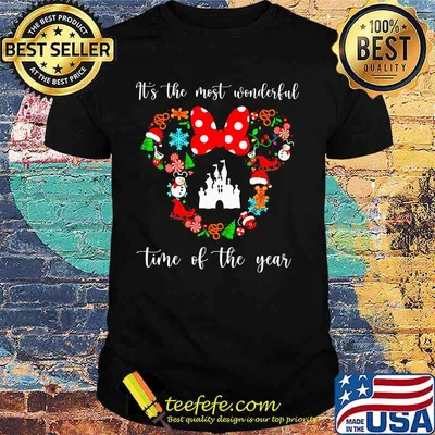 Mickey mouse it's the most wonderful time of the year christmas shirt