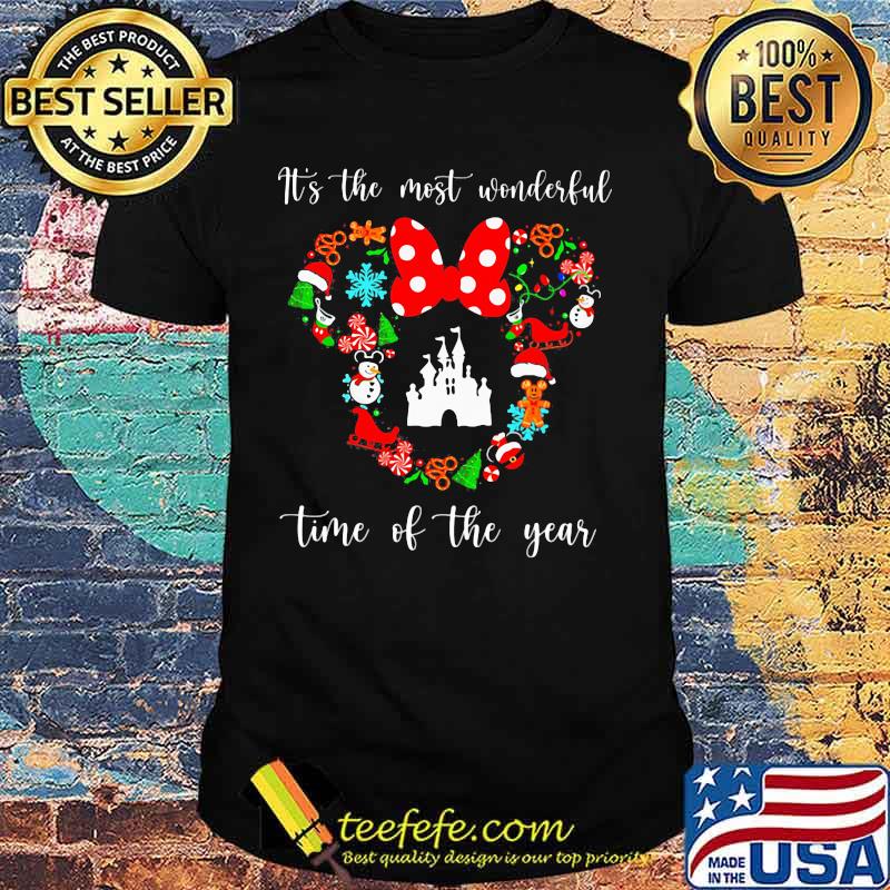 Mickey mouse it's the most wonderful time of the year christmas shirt