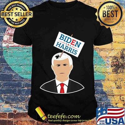 Mike Pence Fly Hair Vote Biden Harris 2020 Debate Funny Meme T-Shirt