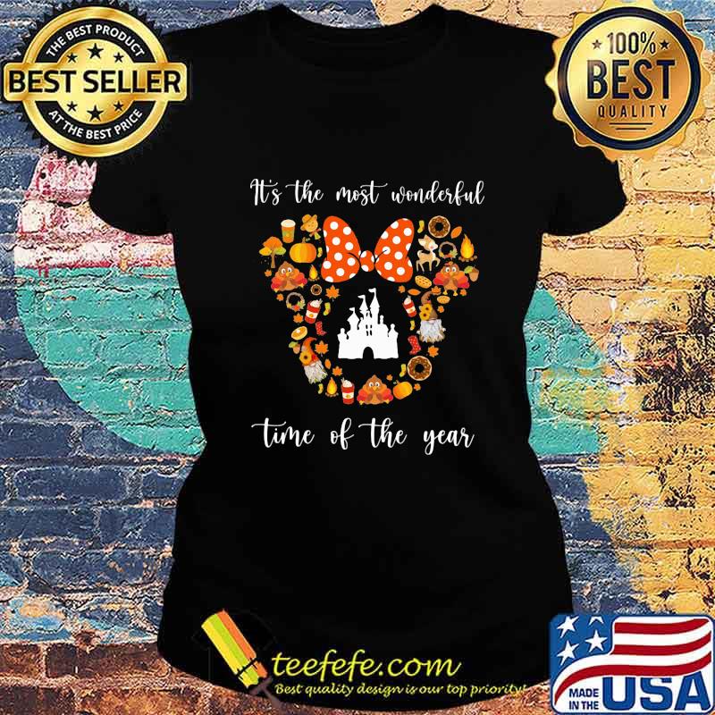 Minnie mouse it's the most wonderful time of the year fall s Ladies tee Minnie mouse it's the most wonderful time of the year fall s Ladies tee