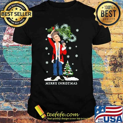 Morrissey santa merry christmas tree shirt