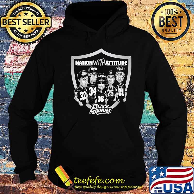 Nation with attitude black sunday las vegas raiders s Hoodie Nation with attitude black sunday las vegas raiders s Hoodie
