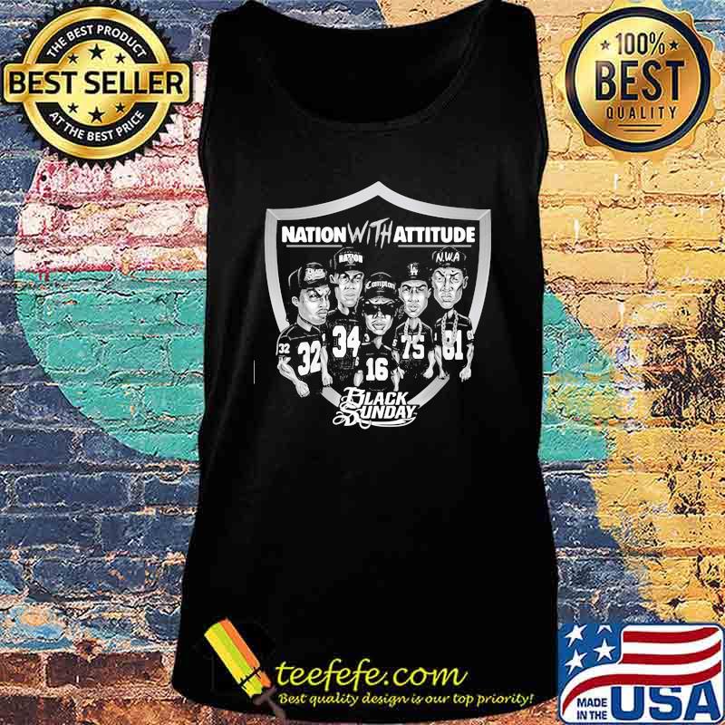 Nation with attitude black sunday las vegas raiders s Tank top Nation with attitude black sunday las vegas raiders s Tank top