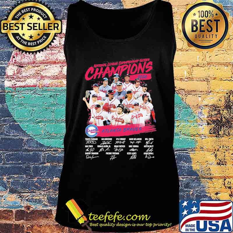 National league championship series champions 2020 atlanta braves signatures s Tank top National league championship series champions 2020 atlanta braves signatures s Tank top