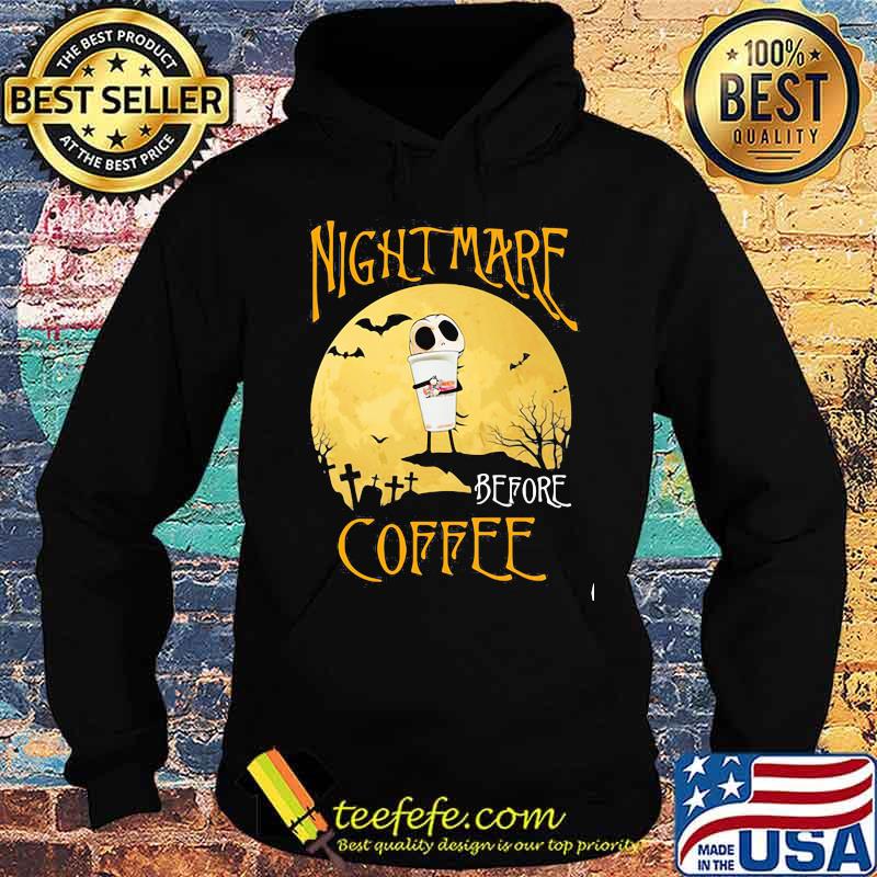 Nightmare before coffee hug Dunkin Donuts Halloween s Hoodie Nightmare before coffee hug Dunkin Donuts Halloween s Hoodie
