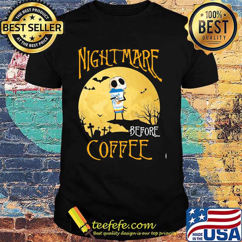 Nightmare before coffee hug Dutch Bros Halloween shirt