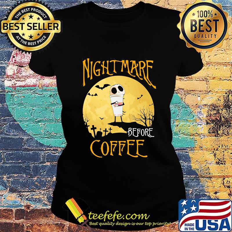 Nightmare before Dunkin Donuts Halloween s Ladies tee Nightmare before Dunkin Donuts Halloween s Ladies tee