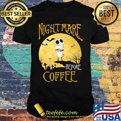 Nightmare before Dunkin Donuts Halloween shirt