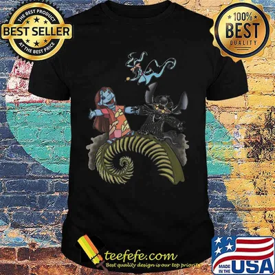 Nightmare stitch and lilo ghost halloween shirt