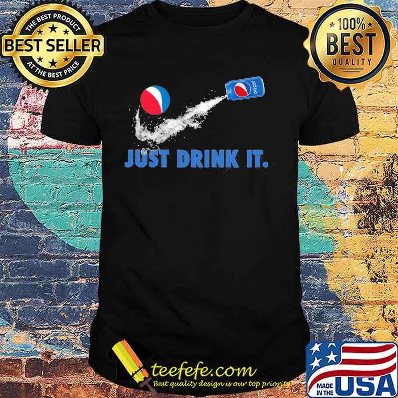 Nike logo just drink it pepsi shirt