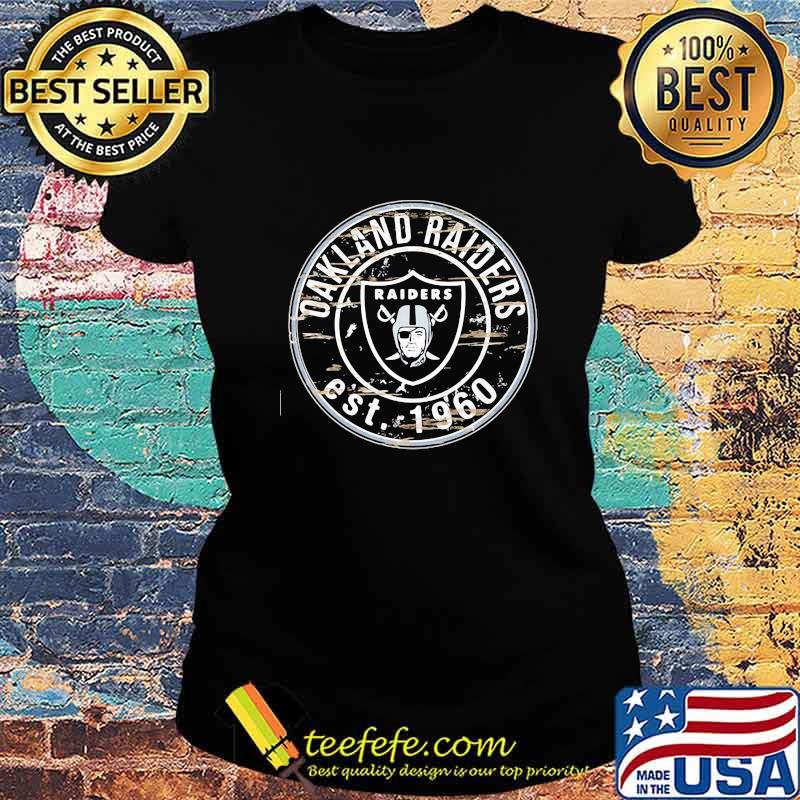 Oakland raiders est 1960 logo s Ladies tee Oakland raiders est 1960 logo s Ladies tee