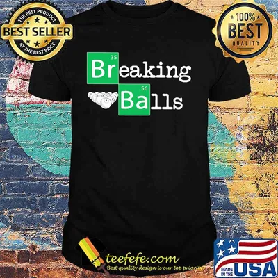 Official breaking balls billiard shirt