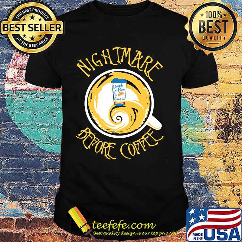 Official Nightmare before coffee hug Dutch Bros Halloween shirt